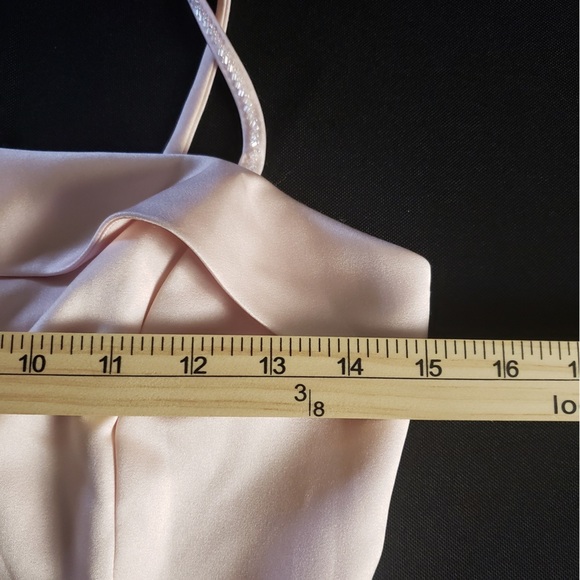 Alfred Angelo Cropped Pink Spaghetti Strap Tank Top - Picture 6 of 6